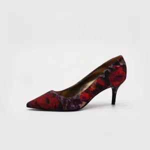 Nine West Floral Print Kitten Heel