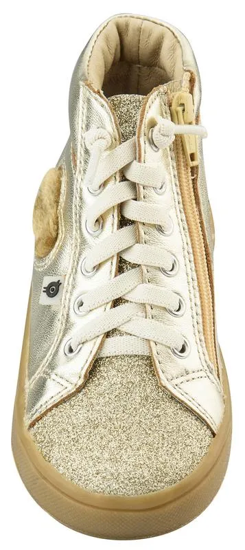 Old Soles Kid's Glam Heart Gold Glam