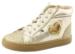Old Soles Kid's Glam Heart Gold Glam