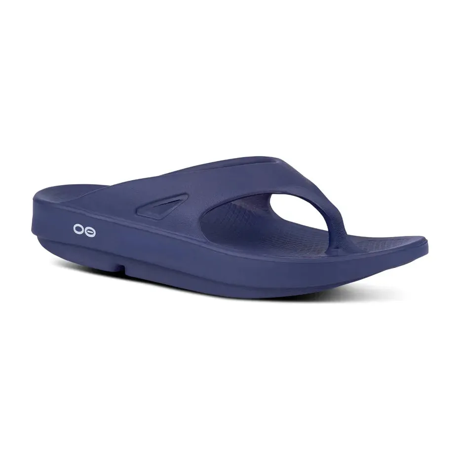 OOFOS Unisex OOriginal Flip Flops in Navy