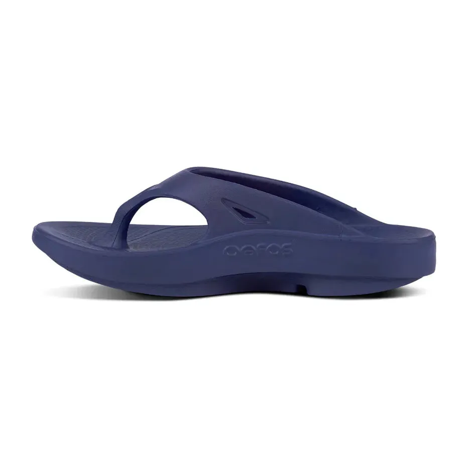 OOFOS Unisex OOriginal Flip Flops in Navy