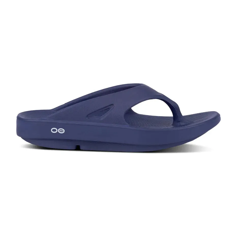 OOFOS Unisex OOriginal Flip Flops in Navy