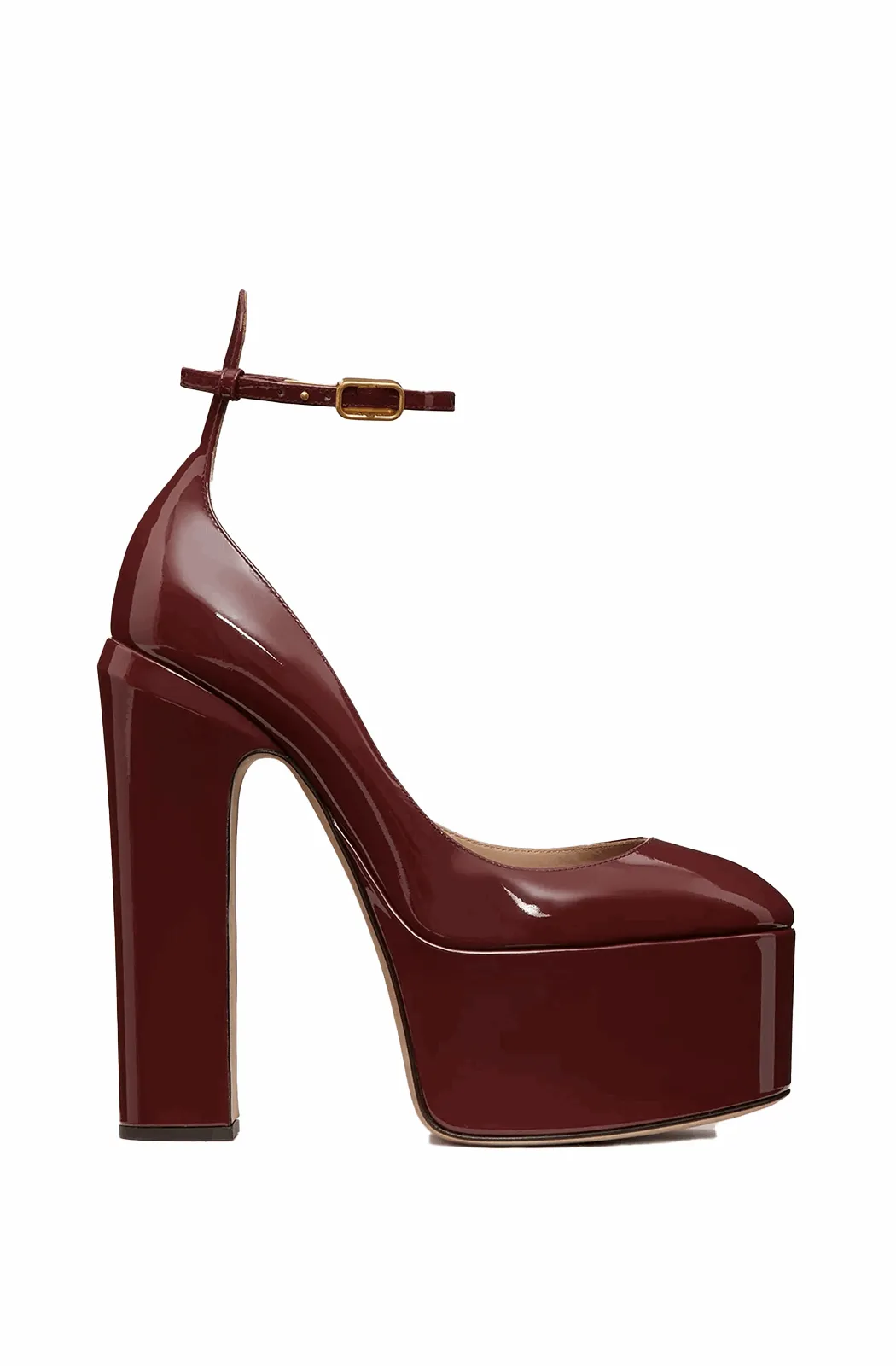 Platform ankle strap pumps