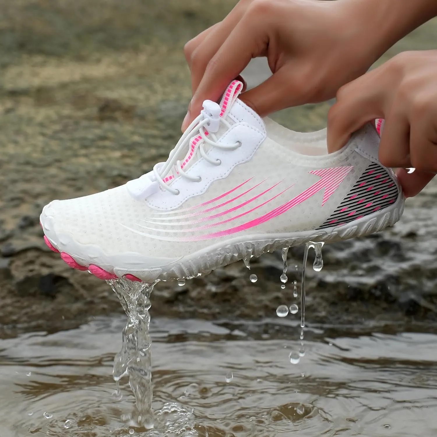 Pro Barefoot Shoes Women Men, Grounded Footwear Barefoot Walking Shoes, Pro Barefoot Shoes with Wide Toe Box for Hiking, Walking, Healthy & Non-Slip Lightweight Breathable Barefoot Shoes Unisex