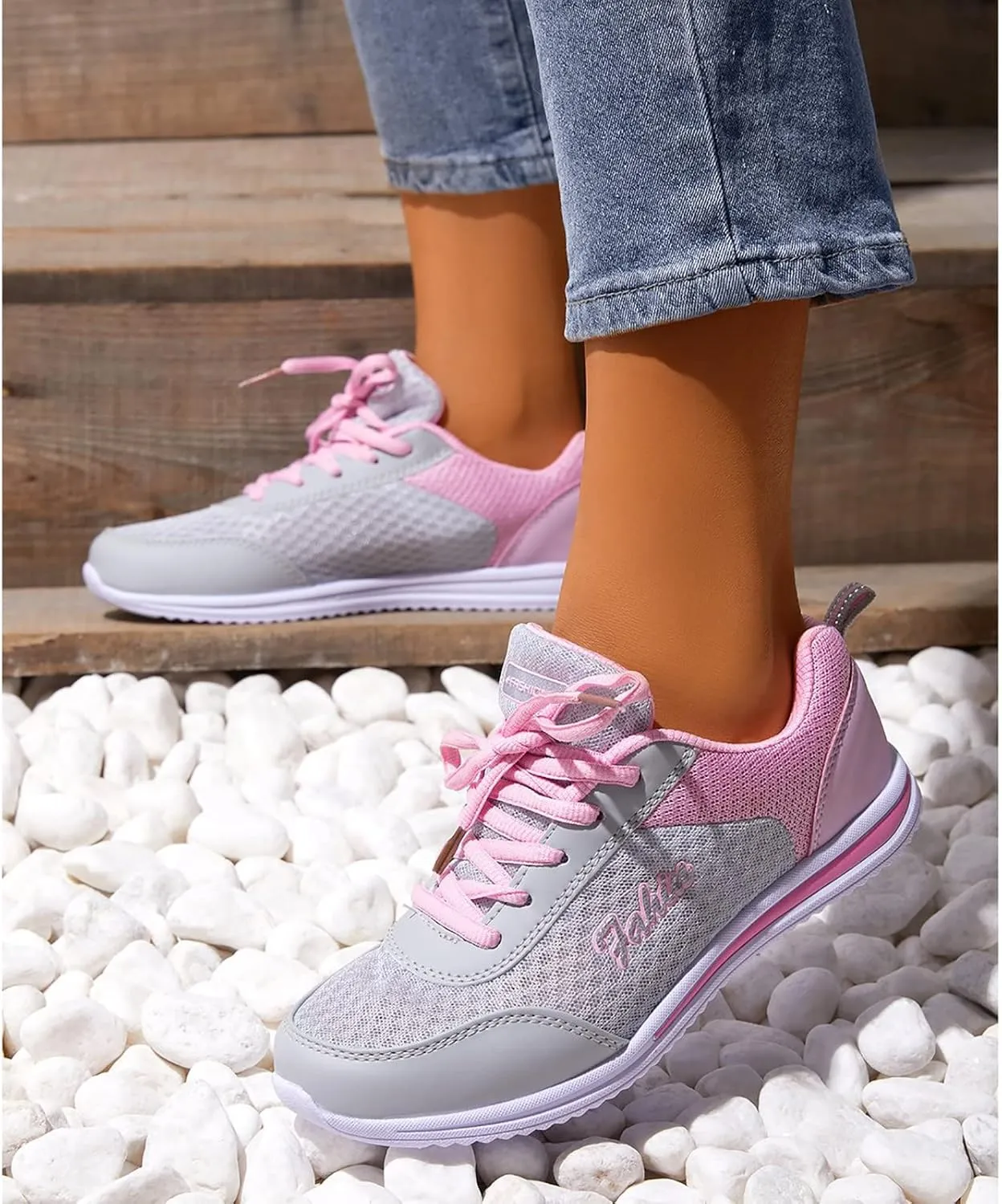 Running Shoes Lightweight Tennis Shoes Non Slip Gym Lace Up Mens Running Shoes Breathable Casual Black Shoes Black Platform Sneaker Tennis Shoe Trainers Shoe