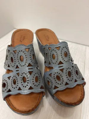 Sandals Heels Wedge By Spring Step  Size: 7.5