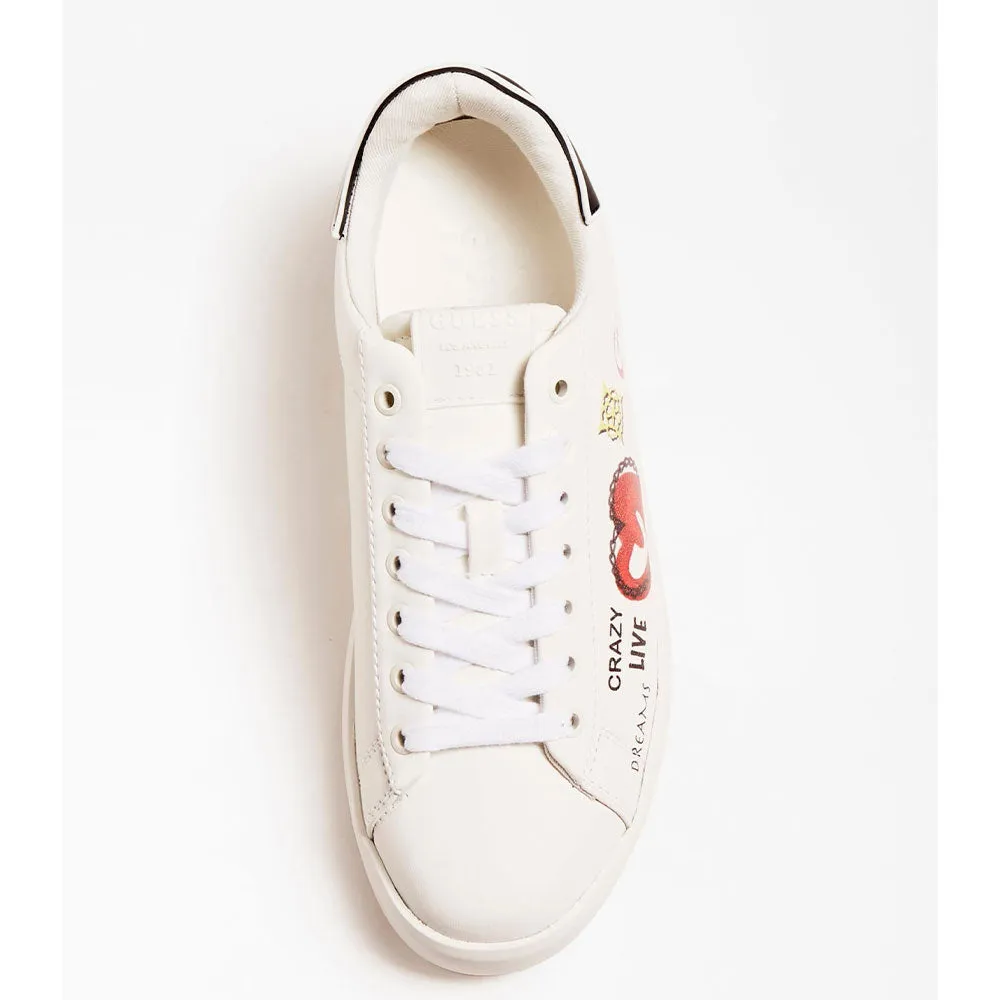 Scarpe Donna GUESS Sneakers Linea Rockies Colore Bianco