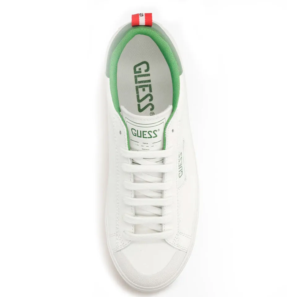 Scarpe Uomo GUESS Sneakers di colore Bianco e Verde Linea Mima