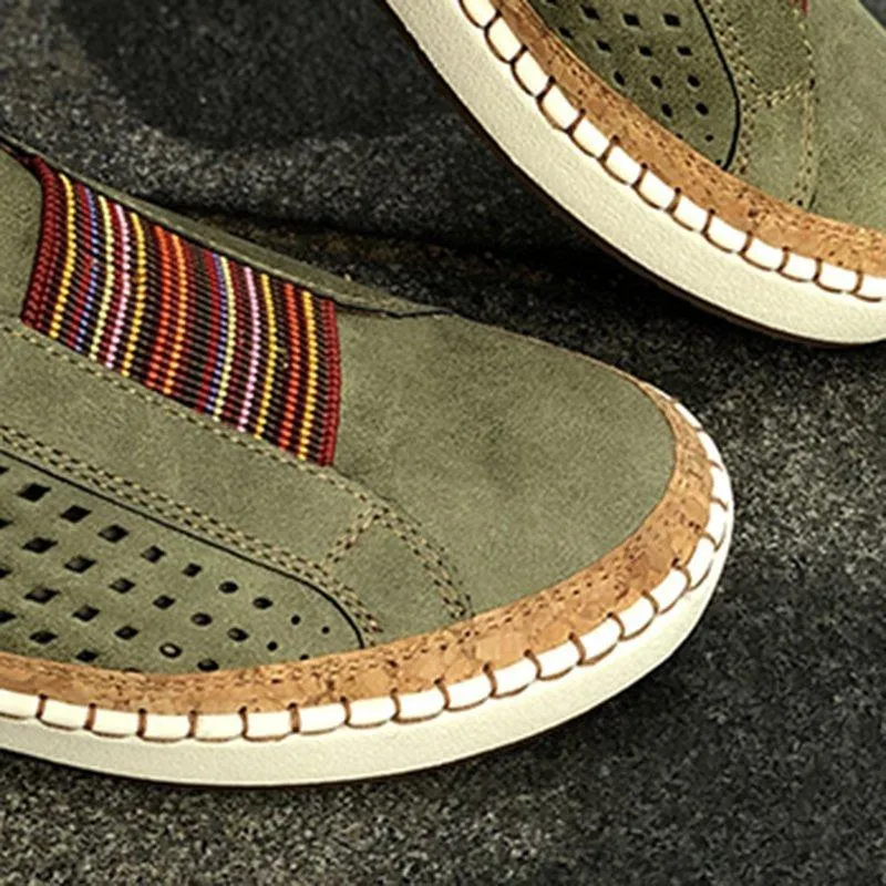 Slide Hollow-Out Round Toe Casual Women Sneakers