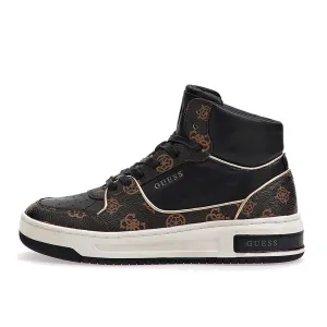 Sneakers Alte Donna GUESS Colore Black - Brass Linea Tullia
