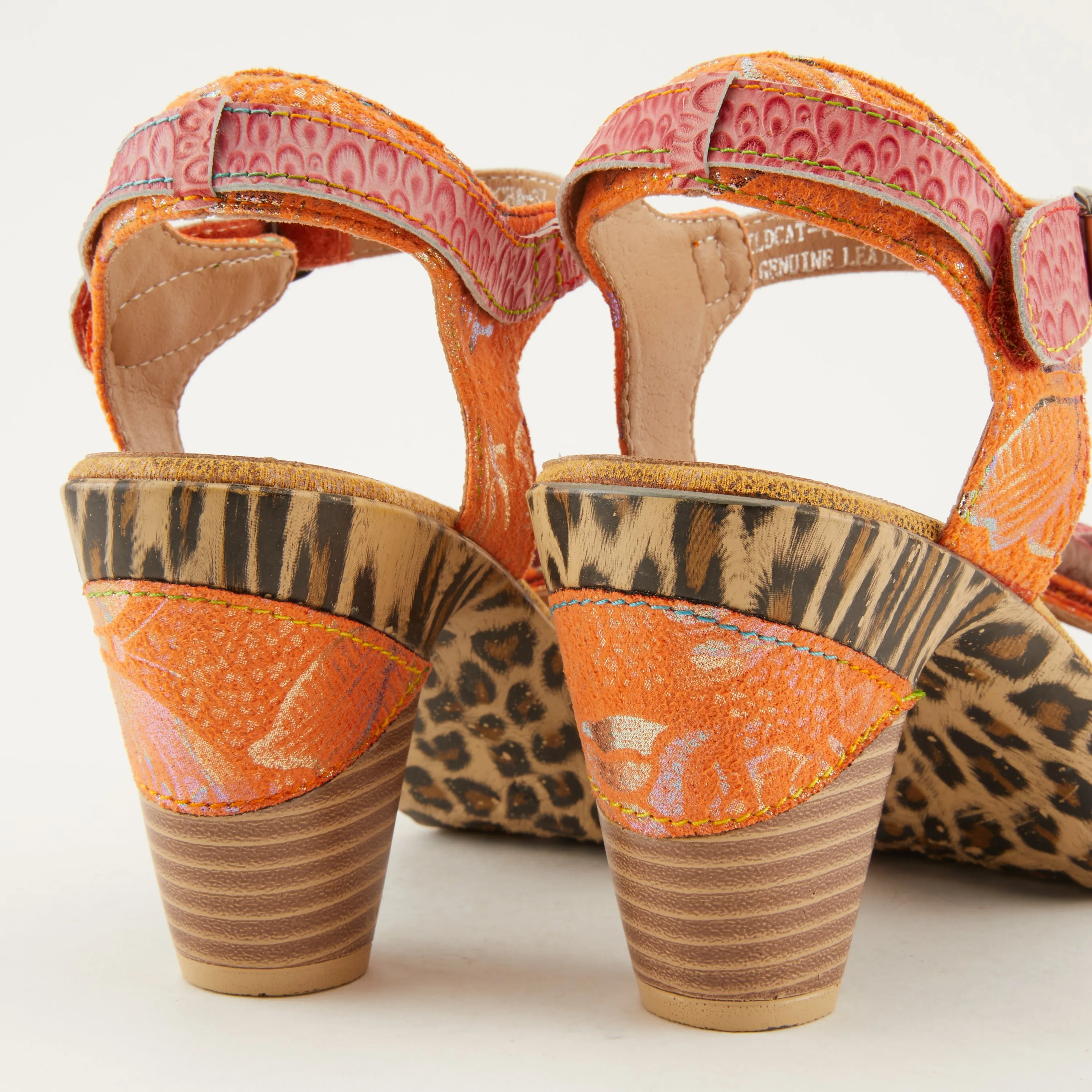 Spring Step Shoes  L'Artiste Wildcat Sandals Women's Leather Combo 3.75" Heel