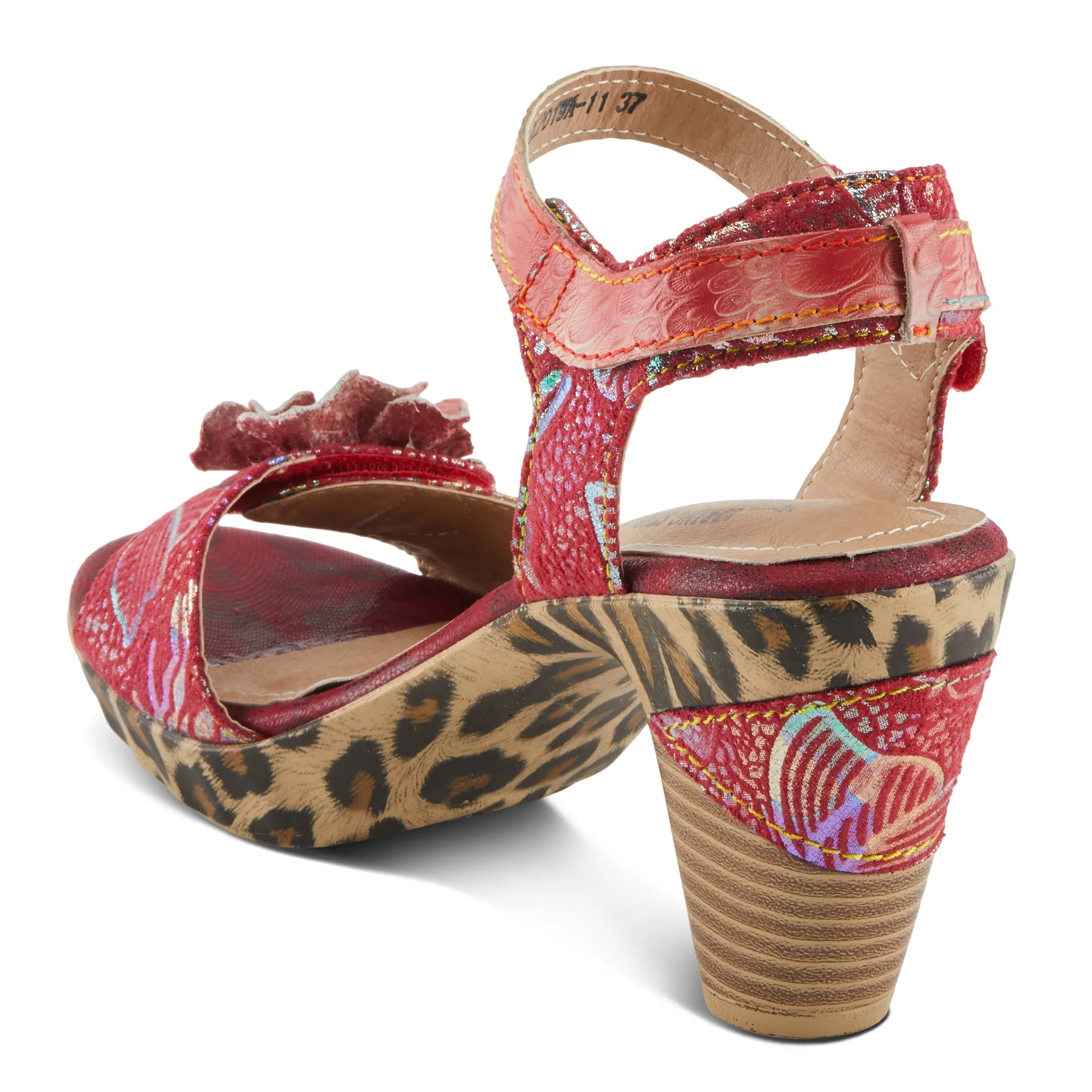 Spring Step Shoes  L'Artiste Wildcat Sandals Women's Leather Combo 3.75" Heel