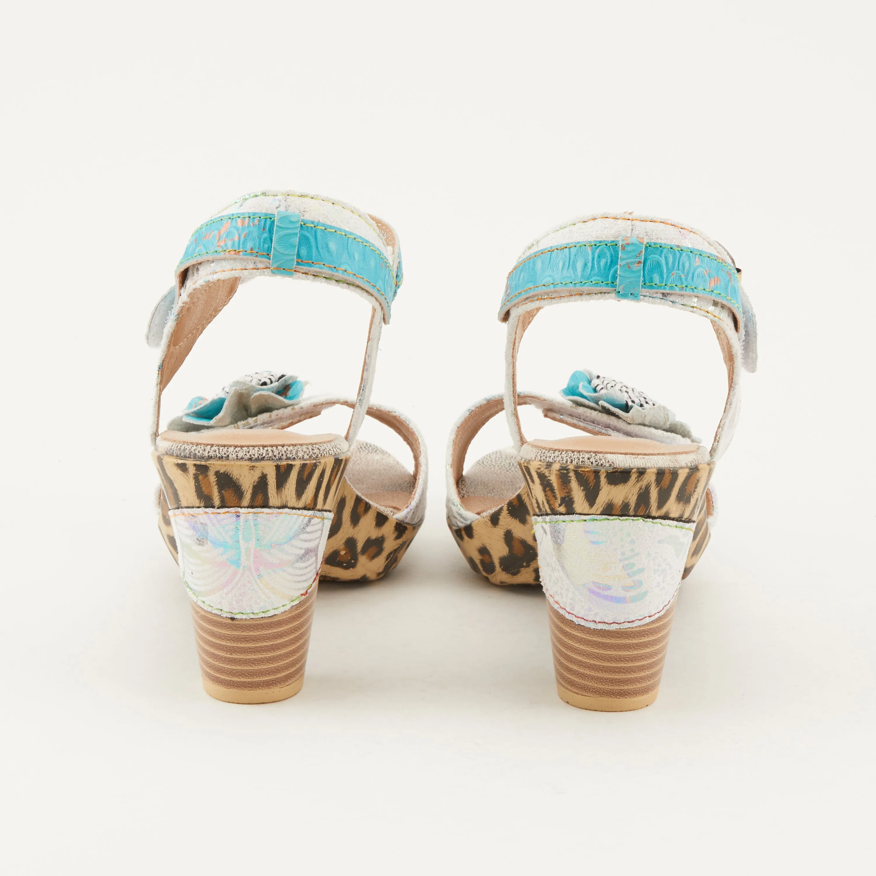 Spring Step Shoes  L'Artiste Wildcat Sandals Women's Leather Combo 3.75" Heel