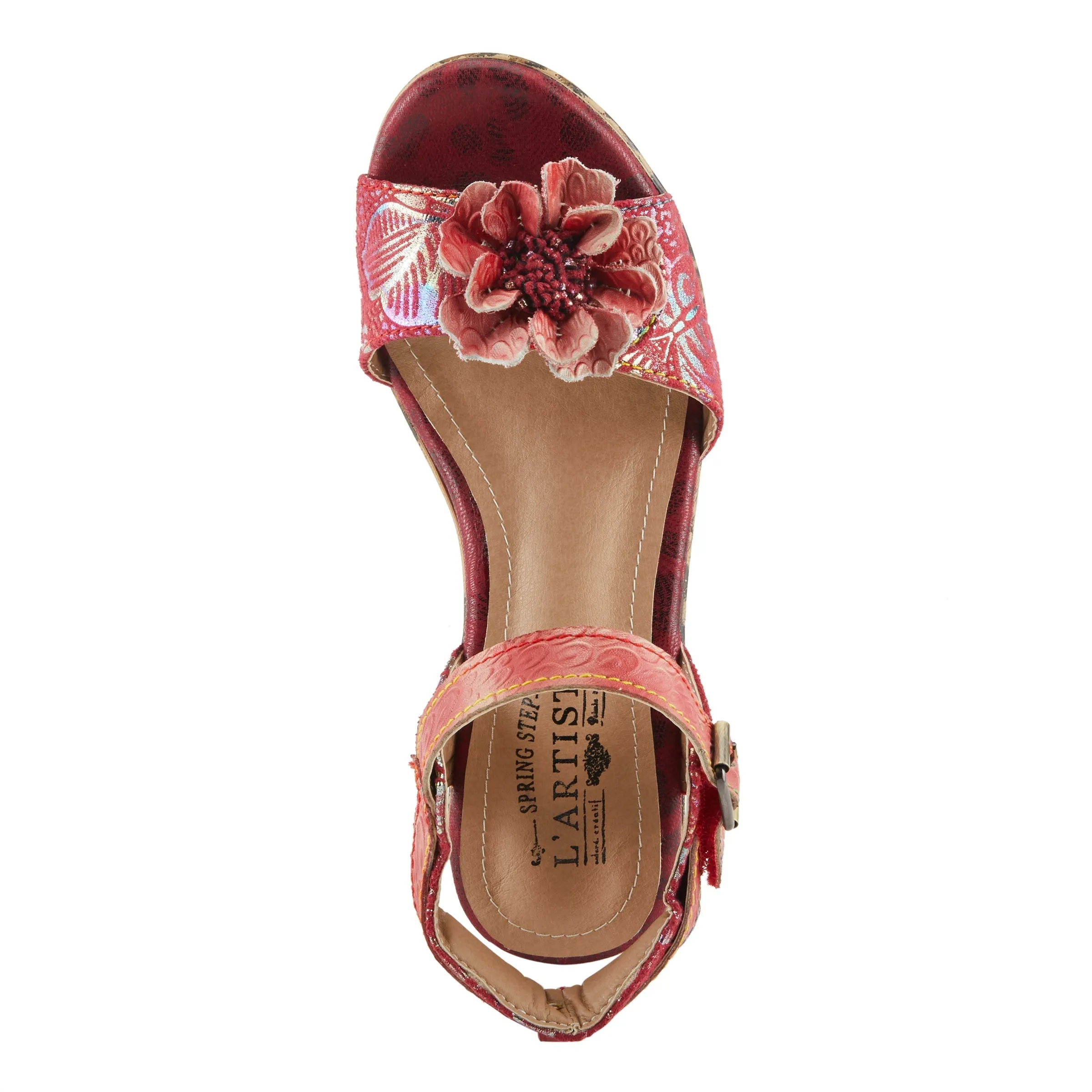 Spring Step Shoes  L'Artiste Wildcat Sandals Women's Leather Combo 3.75" Heel