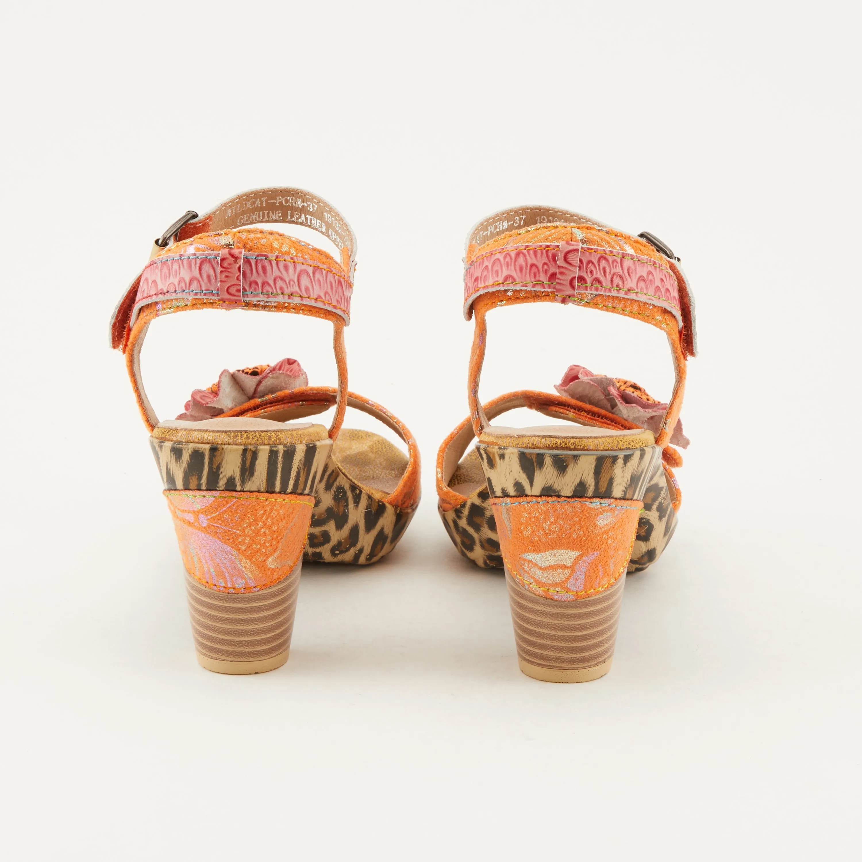 Spring Step Shoes  L'Artiste Wildcat Sandals Women's Leather Combo 3.75" Heel