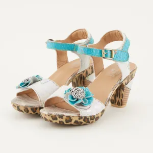 Spring Step Shoes  L'Artiste Wildcat Sandals Women's Leather Combo 3.75" Heel