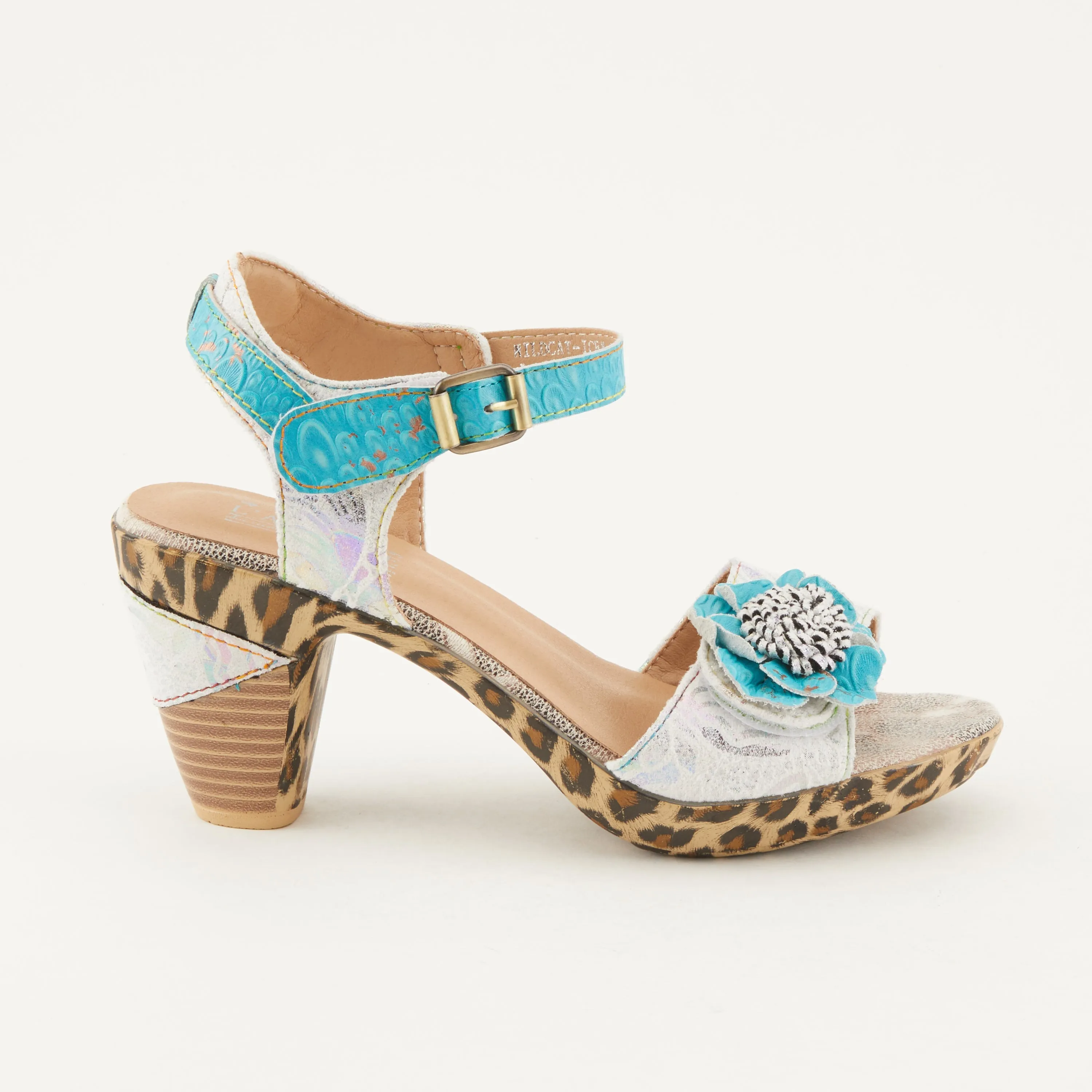 Spring Step Shoes  L'Artiste Wildcat Sandals Women's Leather Combo 3.75" Heel