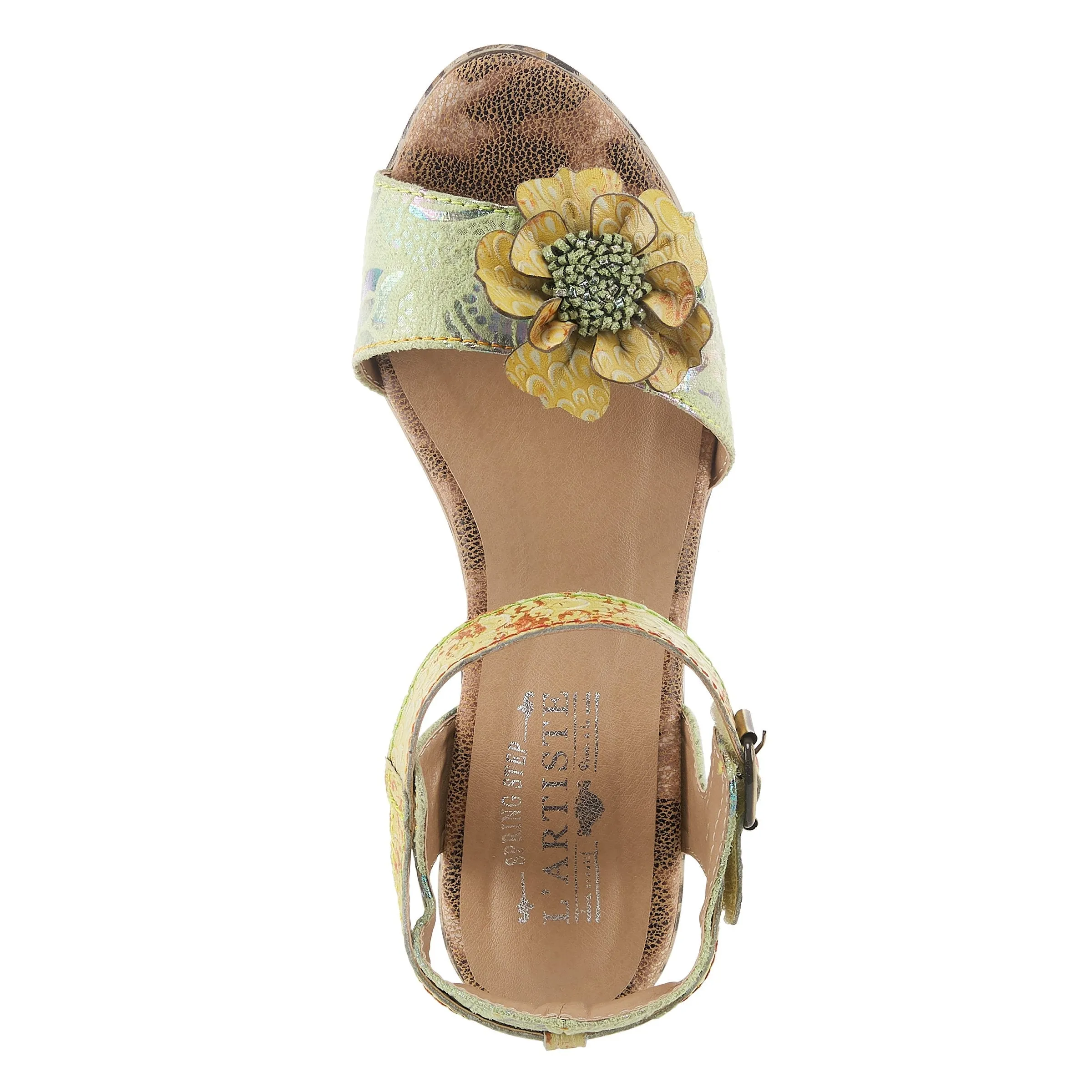 Spring Step Shoes  L'Artiste Wildcat Sandals Women's Leather Combo 3.75" Heel