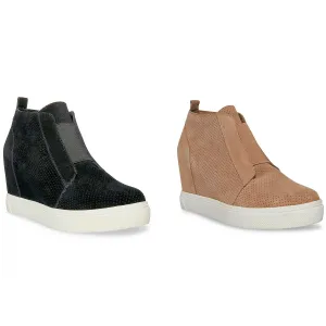 Steve Madden Suede Wedge Sneakers