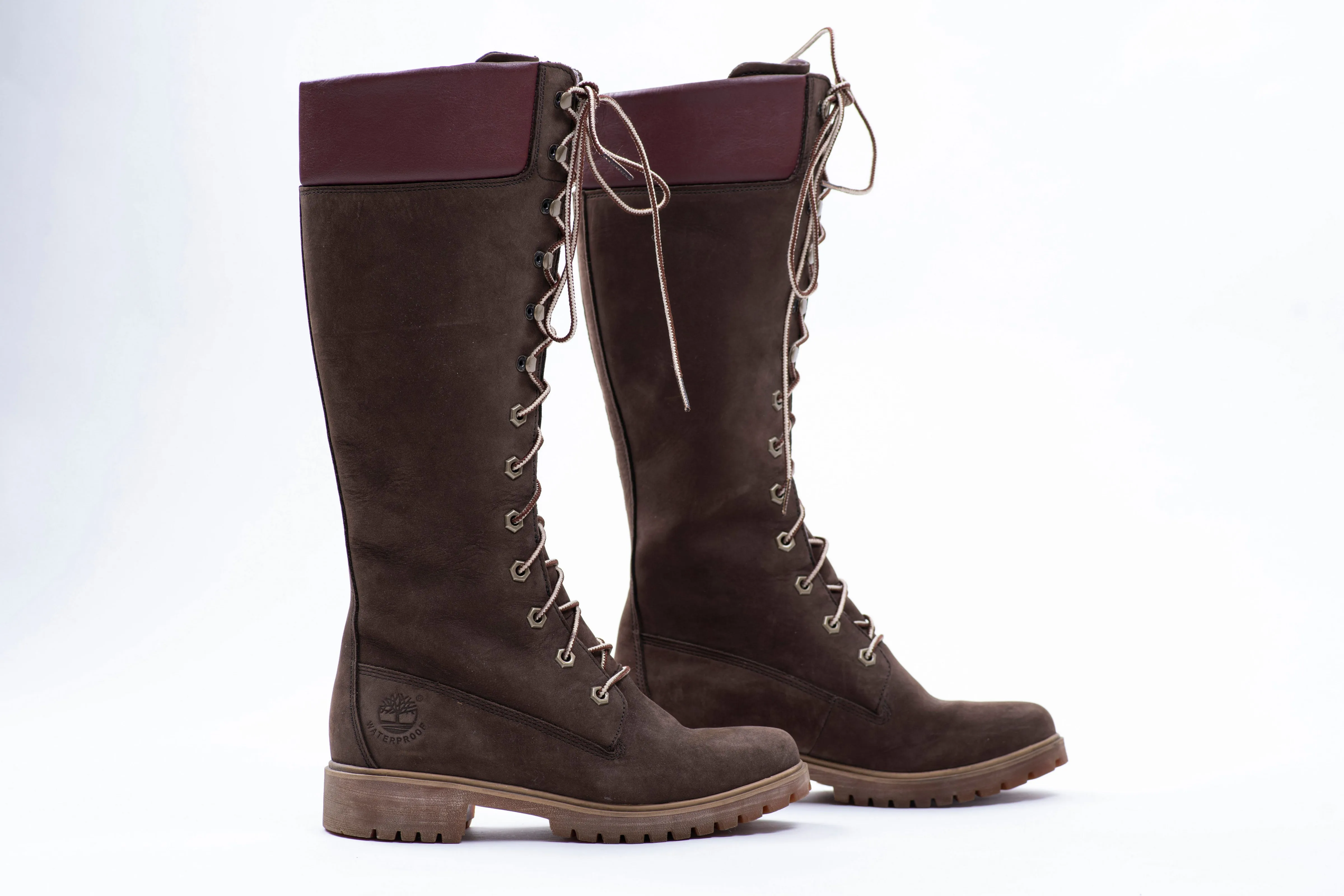 Timberland Premium Women's 14inch Knee High Brown Boots, EU 36, USA 5.5