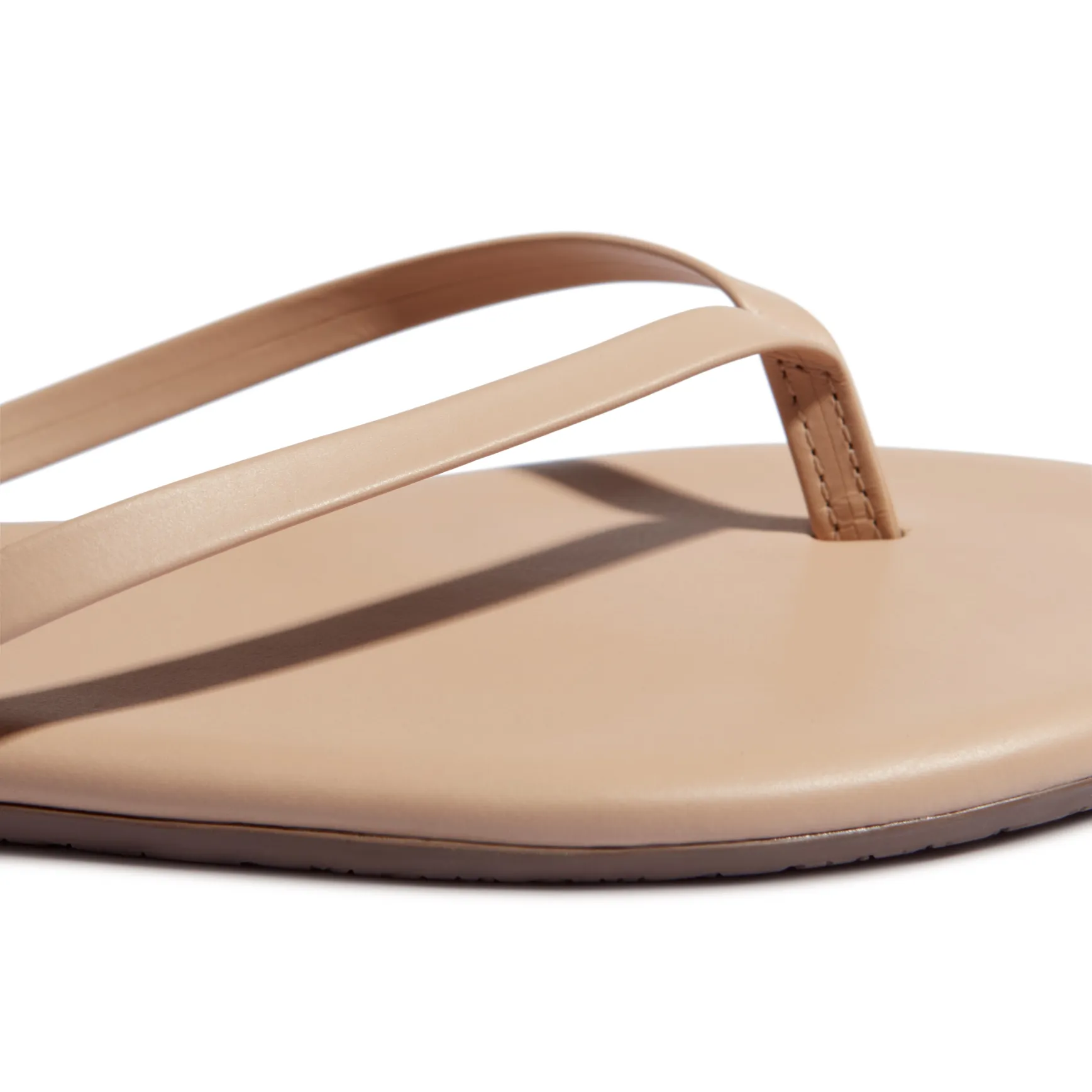 Tkees LILY Nudes flip-flops from brazilian leather in Sunkissed