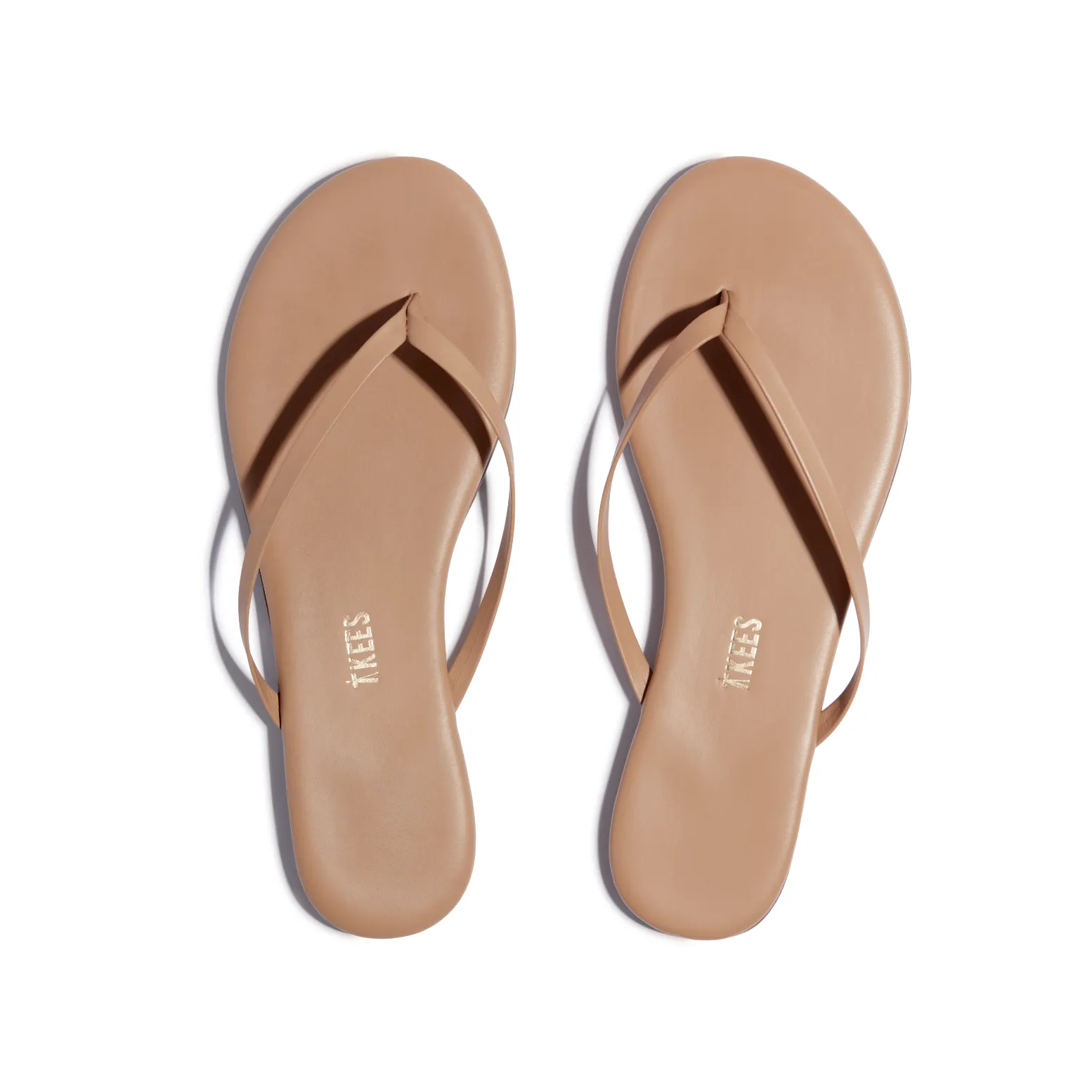Tkees LILY Nudes flip-flops from vegan brazilian leather in Matte Cocobutter