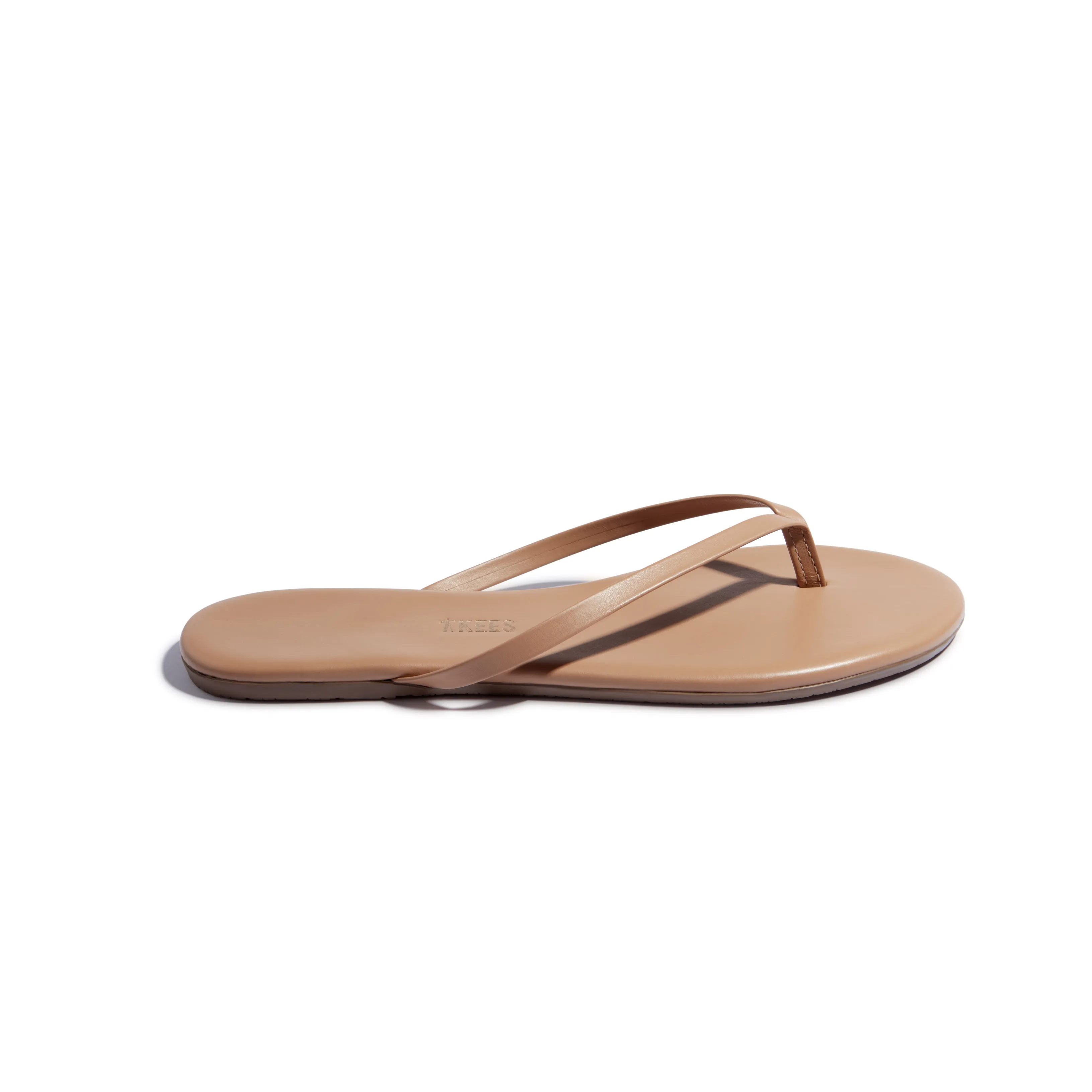 Tkees LILY Nudes flip-flops from vegan brazilian leather in Matte Cocobutter