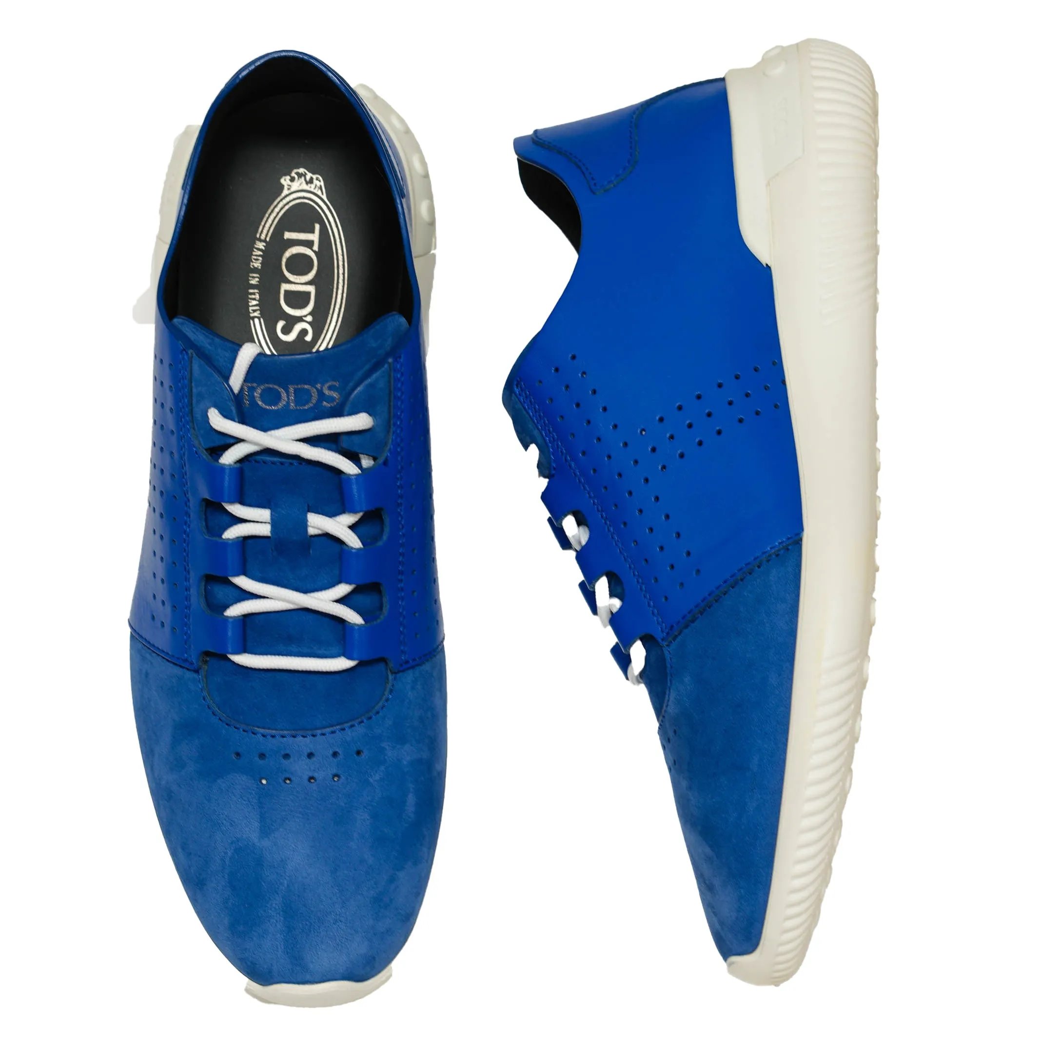 Tod's Men's Blue Leather Sneaker M91B0Y1808    last pair