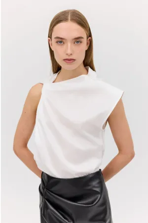 WHITE COTTON YANG TOP
