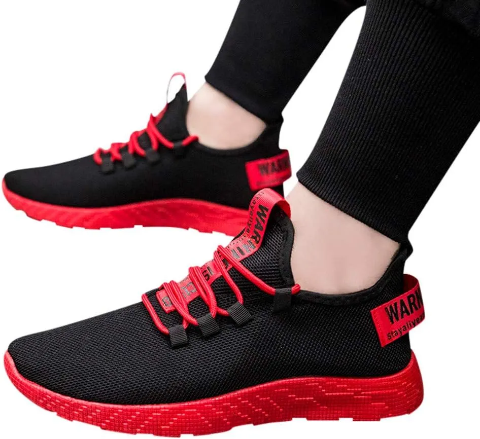 Women's Fashion Sneaker Non Slip Breathable Lightweight Comfortable Lace Up Womens Casual Tennis Shoes Womens Black Loafer Womens Running Sneakers