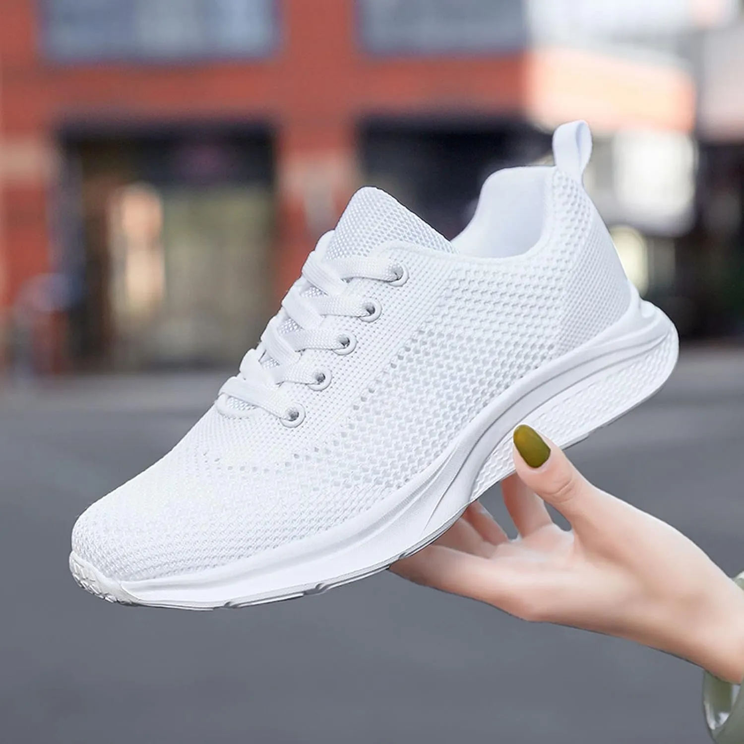 Women's Lace Up Walking Shoes Running Comfortable Tennis Womens Running Shoes Athletic Men's Shoes Casual Men Shoes Sneakers Brown Tennis Shoe Trainers Shoe
