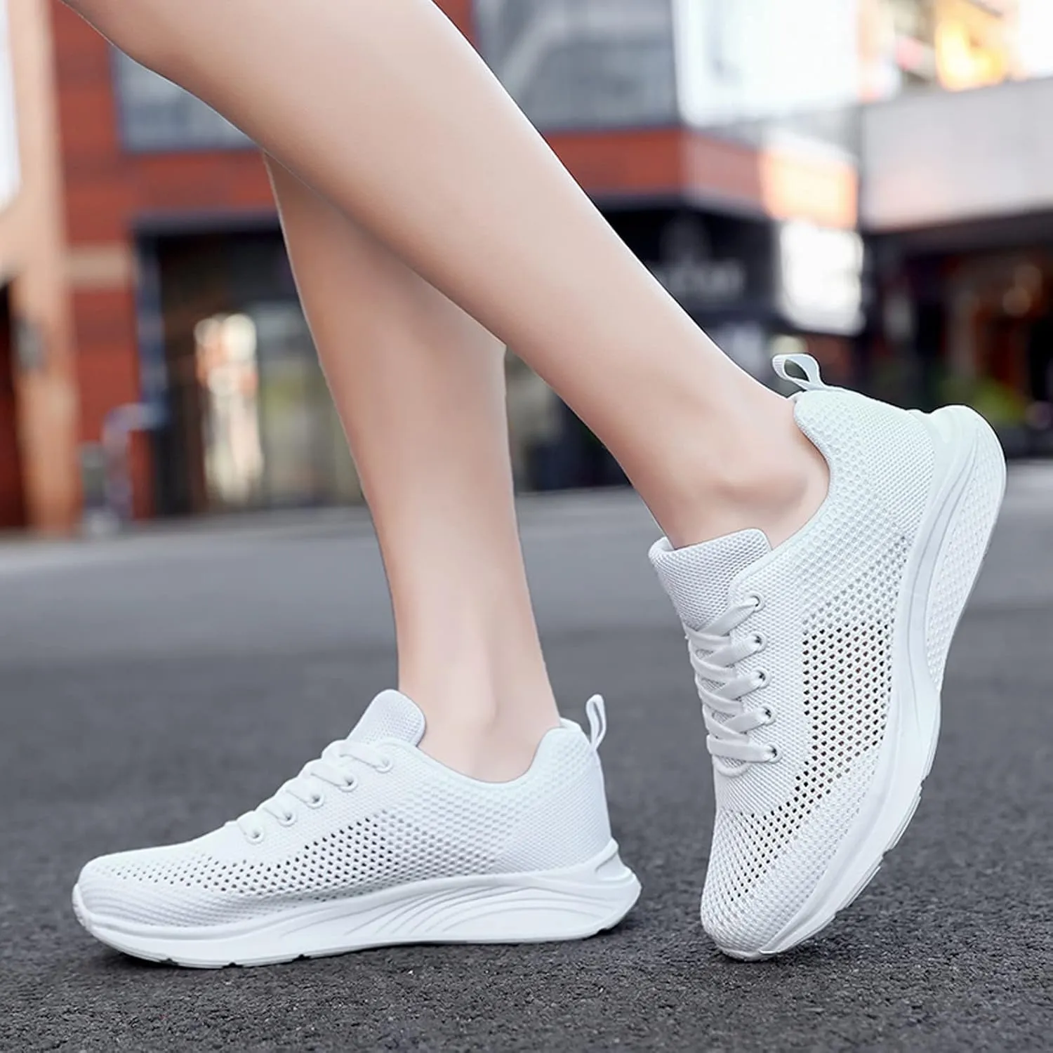 Women's Lace Up Walking Shoes Running Comfortable Tennis Womens Running Shoes Athletic Men's Shoes Casual Men Shoes Sneakers Brown Tennis Shoe Trainers Shoe