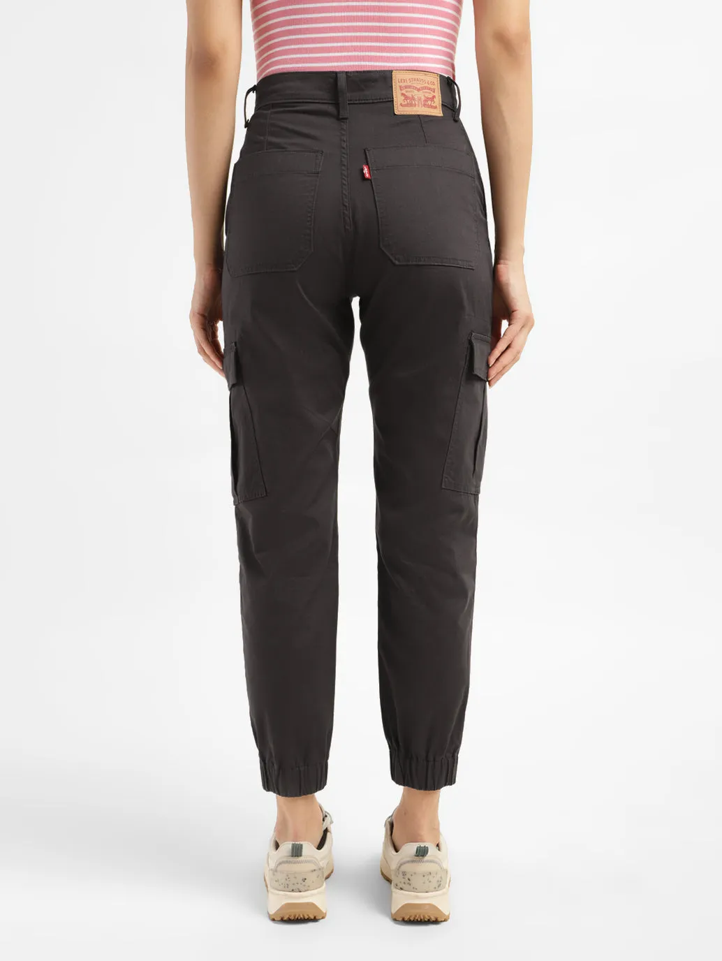 Women's Mid Rise Brown Cargo