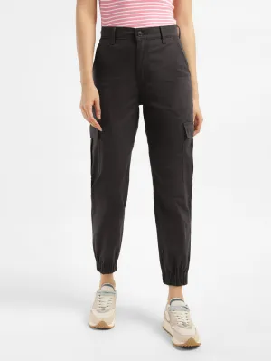 Women's Mid Rise Brown Cargo