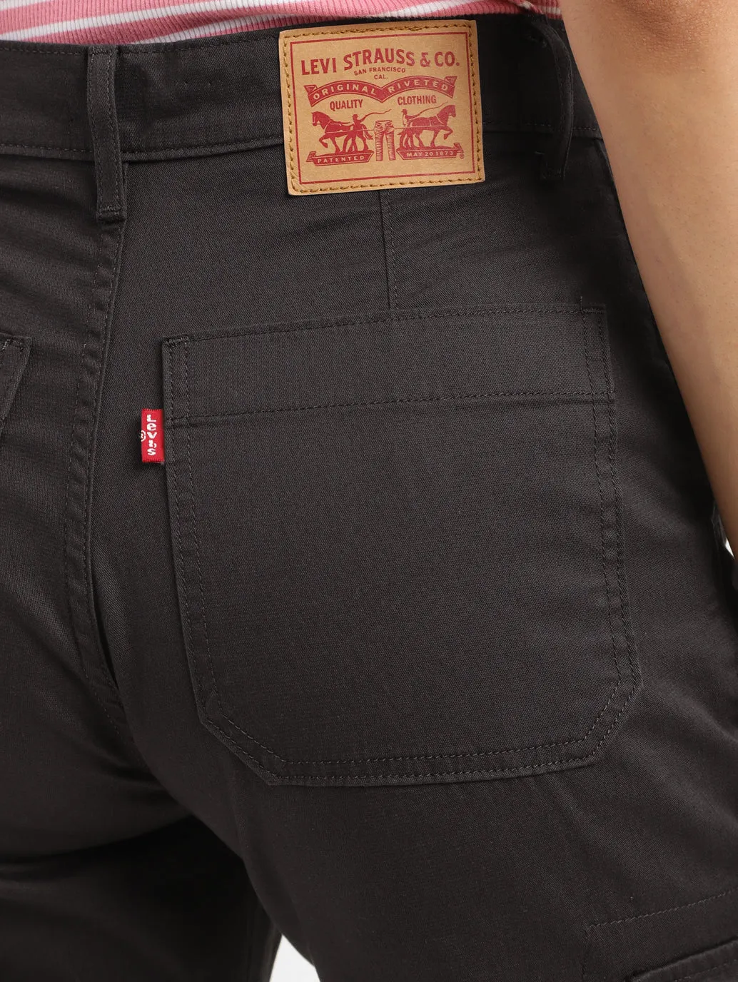 Women's Mid Rise Brown Cargo