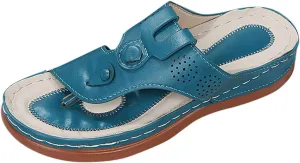 Womens Recovery Slides Orthotic Sandals Arch Support Thick Cushion Plantar Fasciitis Relief Lightweight Summer Casual Slip On