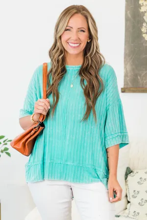 You're All Mine Top, Turquoise