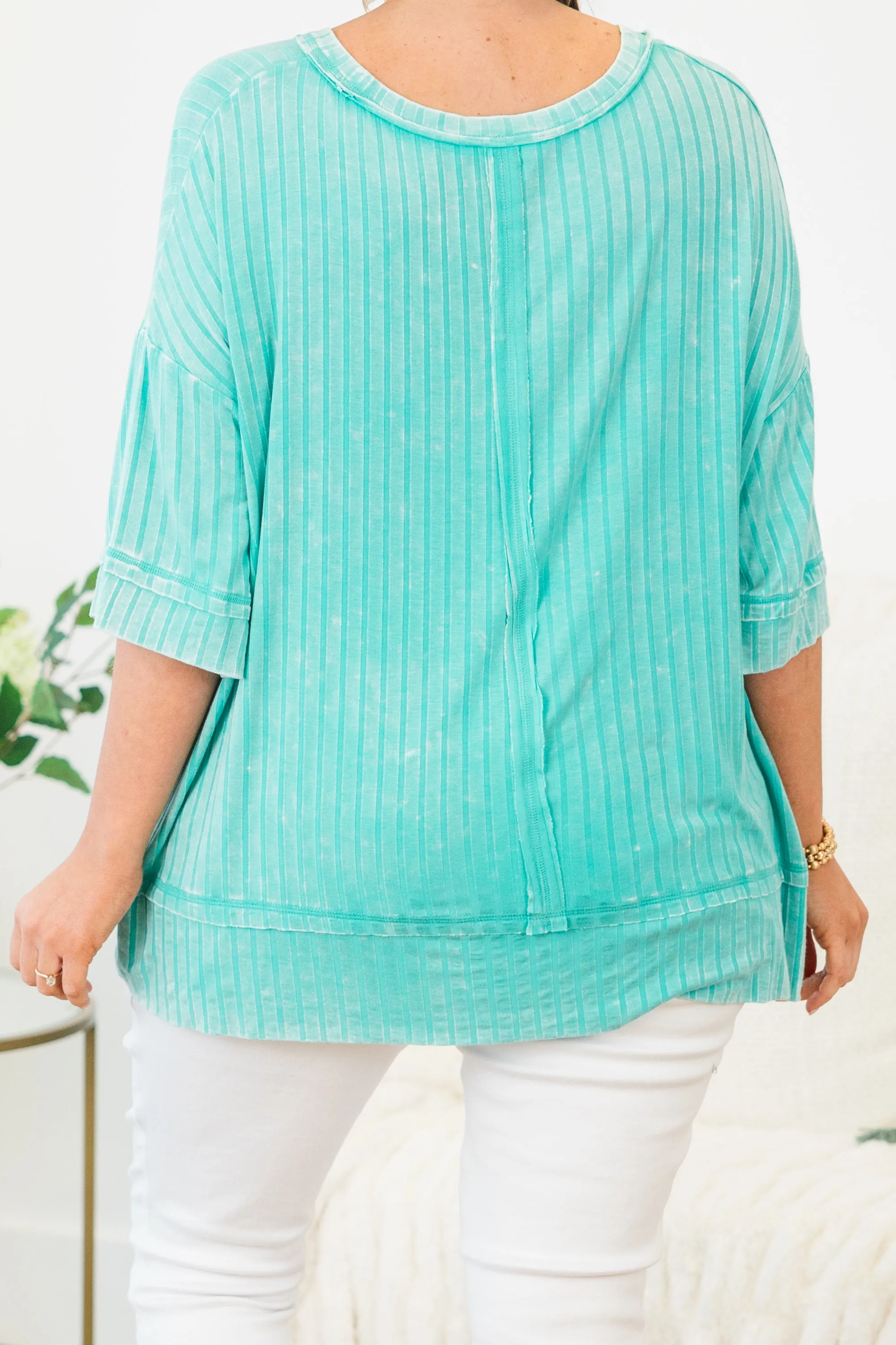 You're All Mine Top, Turquoise