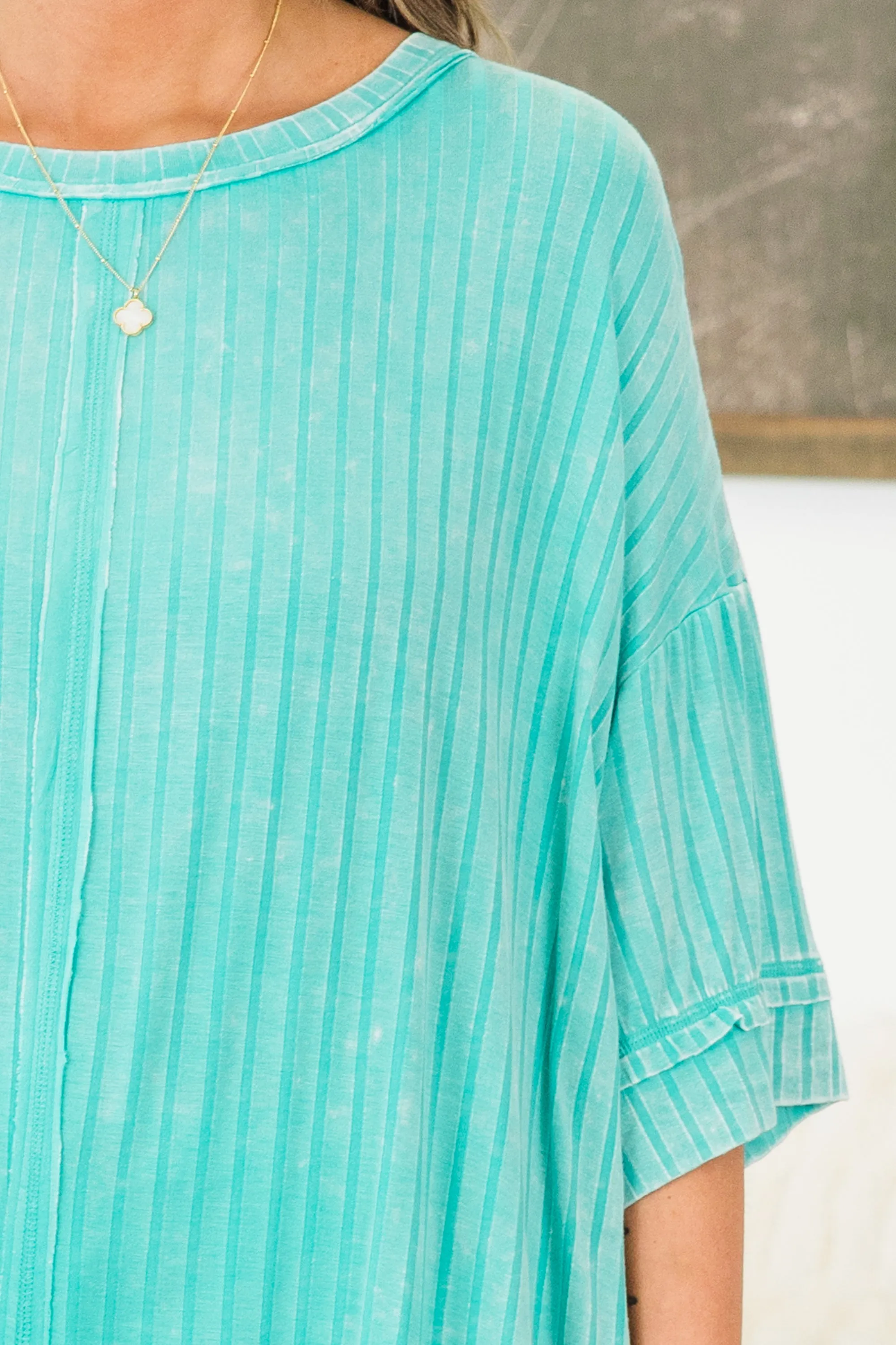 You're All Mine Top, Turquoise